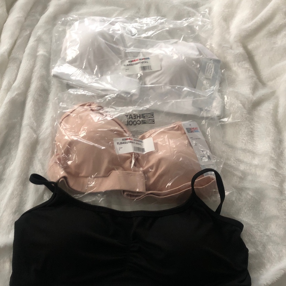 32 Degrees Women's Bra Set - Black, White, and Tan